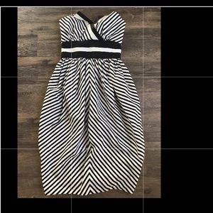 Victor costa striped dress. Vintage designer.